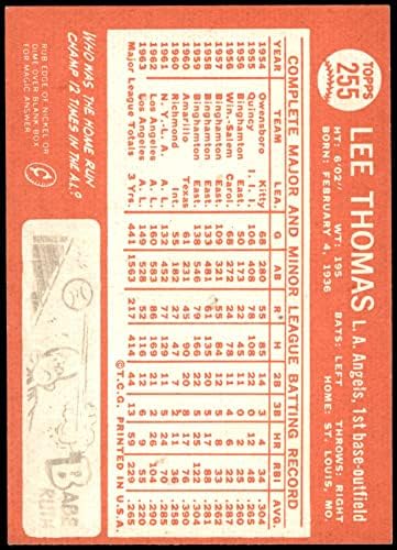 1964 Topps 255 Дали Томас Ангелите Лос Анджелис (Бейзболна картичка) БИВШИ Ангели