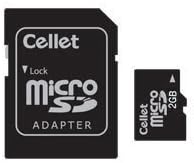 Cellet 2GB microSD карта за смартфони на Microsoft KIN TWO потребителска флаш памет, висока скорост на трансфер, щепсела