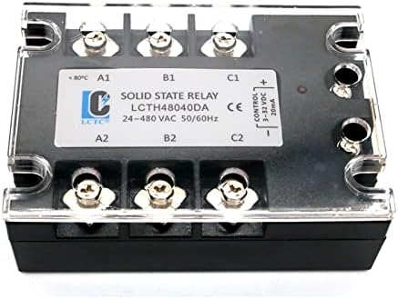 ESAAH фаза 3 SSR 10DA 25DA 40DA 60DA 80DA 100DA 120A 3-32 vdc Управление на 24-480 ac Трифазно твердотельное реле за