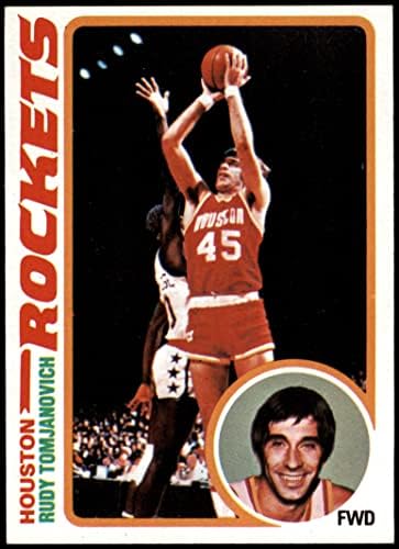 1978 Topps 58 Руди Томьянович Хюстън Рокетс (баскетболно карта) в Ню Йорк Рокетс Мичиган
