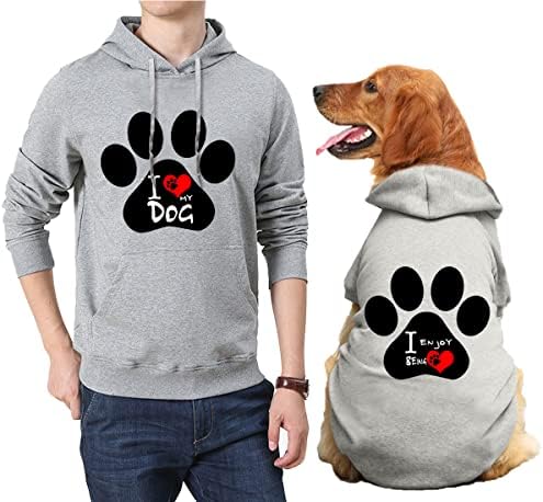 Качулки за големи кучета Harbyel Dog за момичета и Момчета, Hoody с качулка за собственик на куче-Котка и ризи за домашни любимци се продават отделно