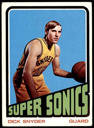 1972 Топпс Обикновена баскетболна карта 136 Дик Шнайдер от Сиатъл суперсоникс се Добър Клас