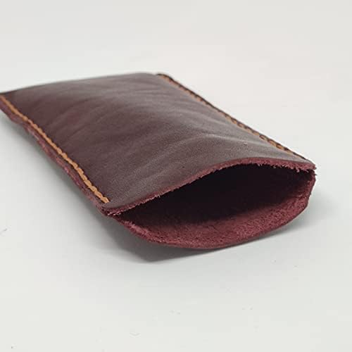 Чанта-кобур от естествена кожа за Apple iPhone 4s, Калъф за вашия телефон ръчна изработка от естествена кожа, Изработен