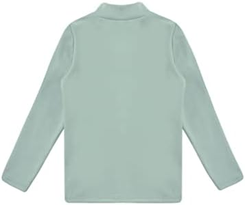 YUUMIN/ Детски Пуловер с дълги ръкави За Момчета и Момичета, Базова Многопластова Тениска, Тениски с високо Воротом,