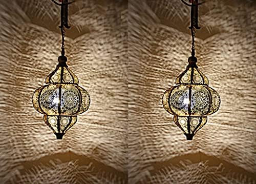 Марокански окачен лампа Marusthali-Турски марокански висящи тела-Висящи марокански лампи-глобуси, Висящи лампи, Размер