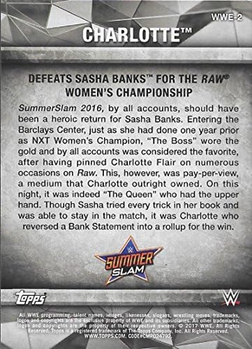 Мачове и моменти на женската дивизия 2017 година WWE WWE-2 Шарлот победи Саша Банкс на Raw