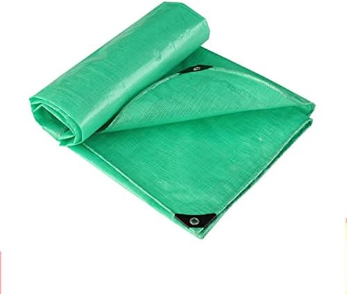Сверхпрочный калъф от поли-tarps 1x1 m, Калъф от Tarps Зелен цвят, Водоустойчив, Водоустойчив Брезент с Алуминиеви Проушинами,