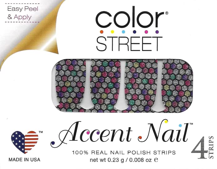 Ленти за нокти с акцент от благородническо мозайка Color Street (FSG124) - Юбилейна колекция (2022)