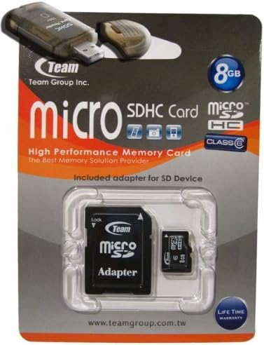 Карта памет microSDHC Turbo клас 6 обем 8 GB. Висока скорост за Garmin-Asus Nuvifone G60 идва с безплатни карти SD и