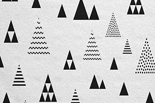 Кърпа за подложка за йога Ambesonne с Геометричен модел на Различни Триъгълници, полка точки, ивици и вълни, Нескользящий