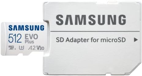 SD карта Samsung 512GB EVO Plus microSDXC с адаптер Работи с Samsung Galaxy Tab S6 Lite (2022) (MB-MC512KA) Class 10
