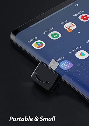 USB Адаптер C за свързване към USB конектора (2 опаковки), съвместим с Samsung Galaxy SM-C900F за OTG със зарядно устройство