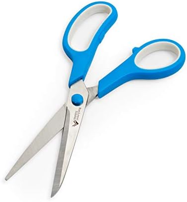 Blue Summit Доставя Универсални ножици, 8-инчов Домакински ножици са с удобен захват, Остри ножици за бродерия или офиса, различни цветове, 30 опаковки