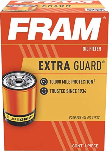 Преносимото маслен филтър Fram Extra Guard PH3675 с интервал на смяна 10 хиляди Мили (комплект от 2-те)