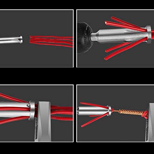 Конектор за източване на кабели, Тел Twister Премия 3-Лентов 5-Бандов Жак за Източване на кабели Инструмент за Электродрели за електрически инструменти Twister (4,0 квадрат (