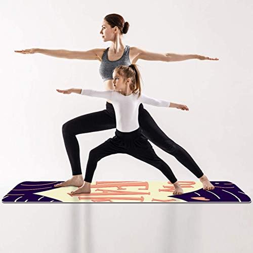 Дебела подложка за йога премиум-клас с надпис Siebzeh Вдъхновяващи Сърце, в екологично Чист Гумена подложка за здраве