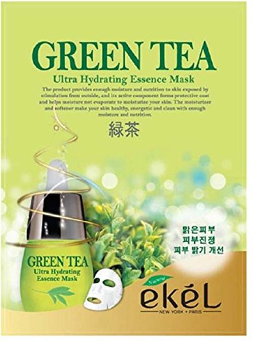 eKeL Korea Козметични Грижи за кожата с увлажняющей эссенцией зелен чай 3D Mask Pack (5шт)