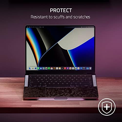 Vinyl обвивка за лаптоп Razer Skin: MacBook Pro 14-3 м от лят винил - Висококачествени текстурирани покритие - Устойчив на надраскване и вода - Лесно да се прилага - Пълна обвивка - Л