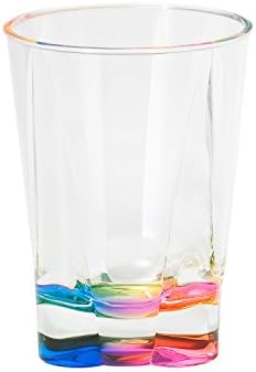 Прозрачна акрилна чаша Merritt Rainbow Сълза, 5 грама, Комплект от 6