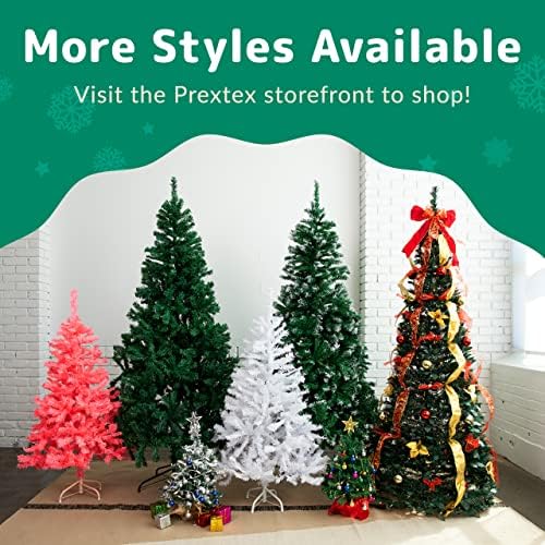 Prextex Premium 4-Подножието Предварително Украсени Коледно дърво с подсветка - Всплывающая Коледна елха, 4-подножието