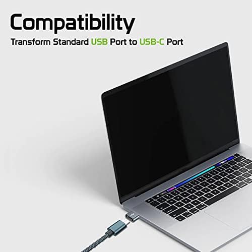 Бърз USB адаптер-C за свързване към USB конектора на Samsung SM-A805F/DS за зарядни устройства, синхронизация, OTG-устройства,