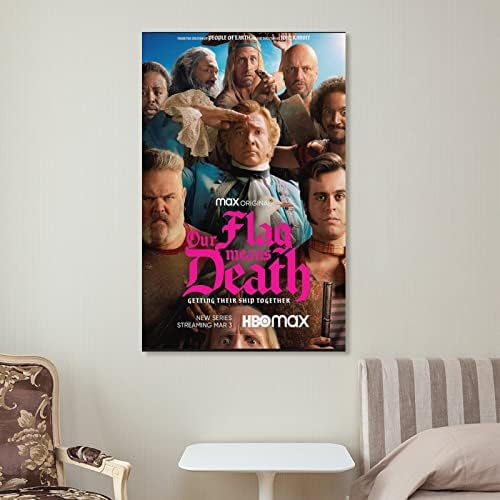 Плакат на филма 2022 Нашия Флаг Означава Стаята на Смъртта Плакат Весел Плакат Платно Картина Стенен Художествен Плакат