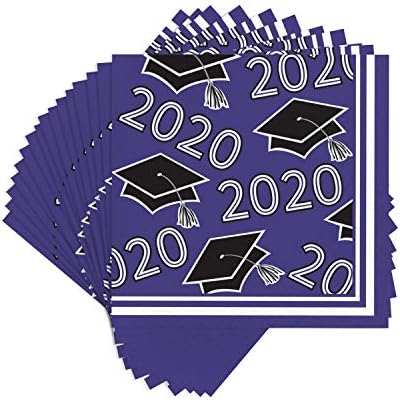 Креативен клас Преобразуване Кърпички за напитки Purple Grad 2020 г., 5 инча