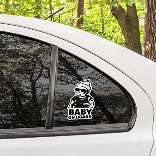 Етикети Y2K Baby on Board за кола, Марка на Автомобила за Сигурност, за деца, Етикети Baby on Board за автомобили, Забавен