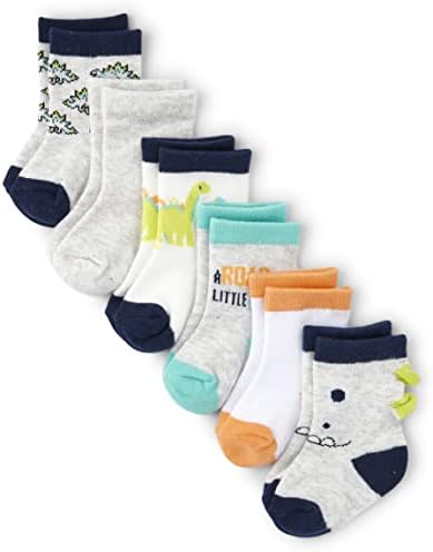 Чорапи Midi за малки момчета и новороденото The Children ' s Place, 6 опаковки