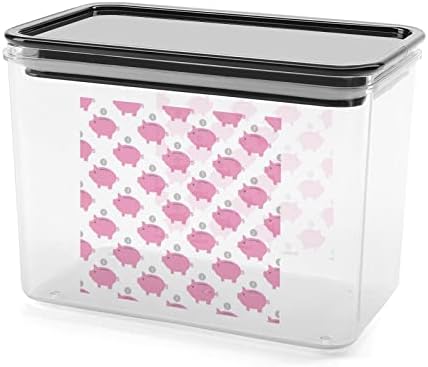 Кутии за Складиране на контейнери за Съхранение на хранителни продукти с Шарките на спестовната банка Пластмасови, Прозрачни