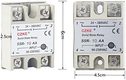 PURYN SSR-10AA/SSR-25AA/SSR-40AA Управление на променлив ток ac Бял корпус Еднофазно твердотельное реле с пластмасов