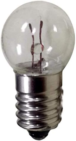 MeetUs Комплект от 50 миниатюрни електрически крушки E10 3,8 0,3 А за постоянен ток, Топло бял цвят с винтовым основа