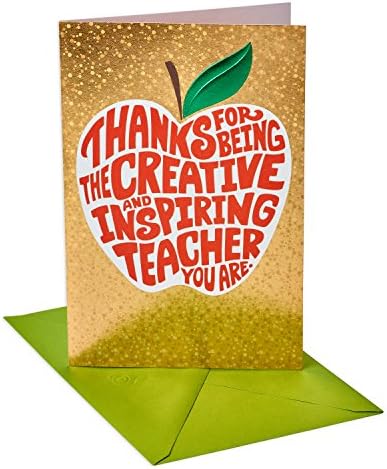 Пощенска картичка с благодарности на американския учител поздрав (Креативна и вдъхновяваща)